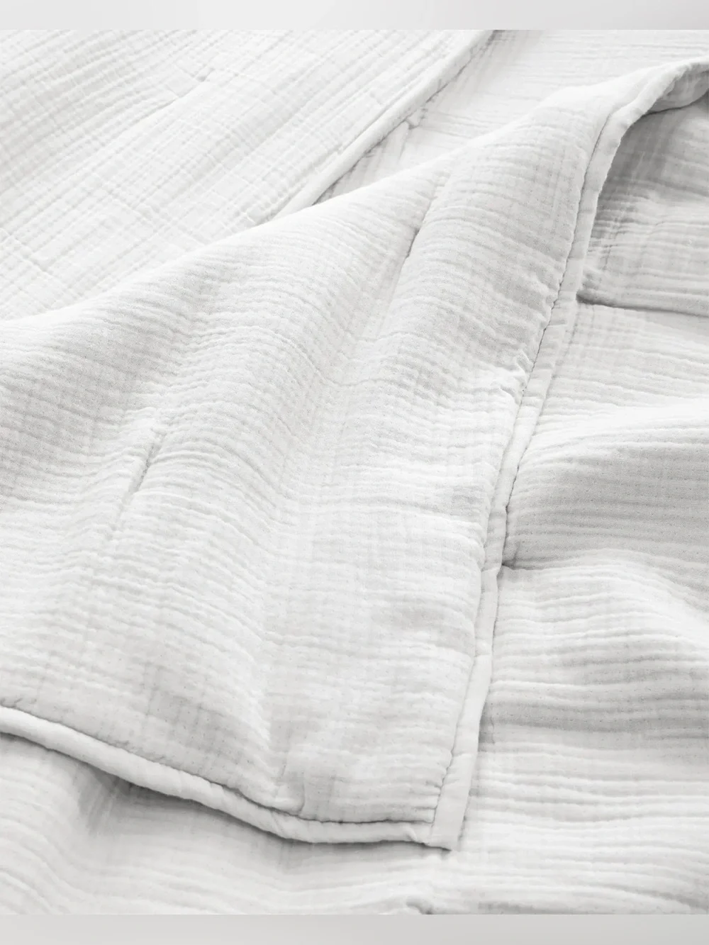 Quince Airy Cotton Gauze Quilt White Full/Queen nwot